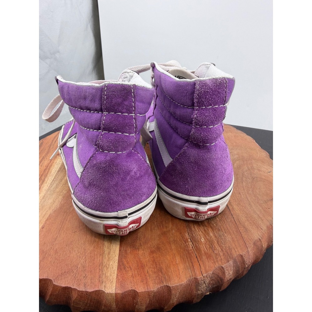 Vans Sk8-Hi Sneakers Womens 8.5 Purple Suede Canvas High Top Skate Shoes - Picture 5 of 9